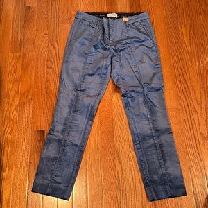 Anthropologie velvet - like blue pants - like new